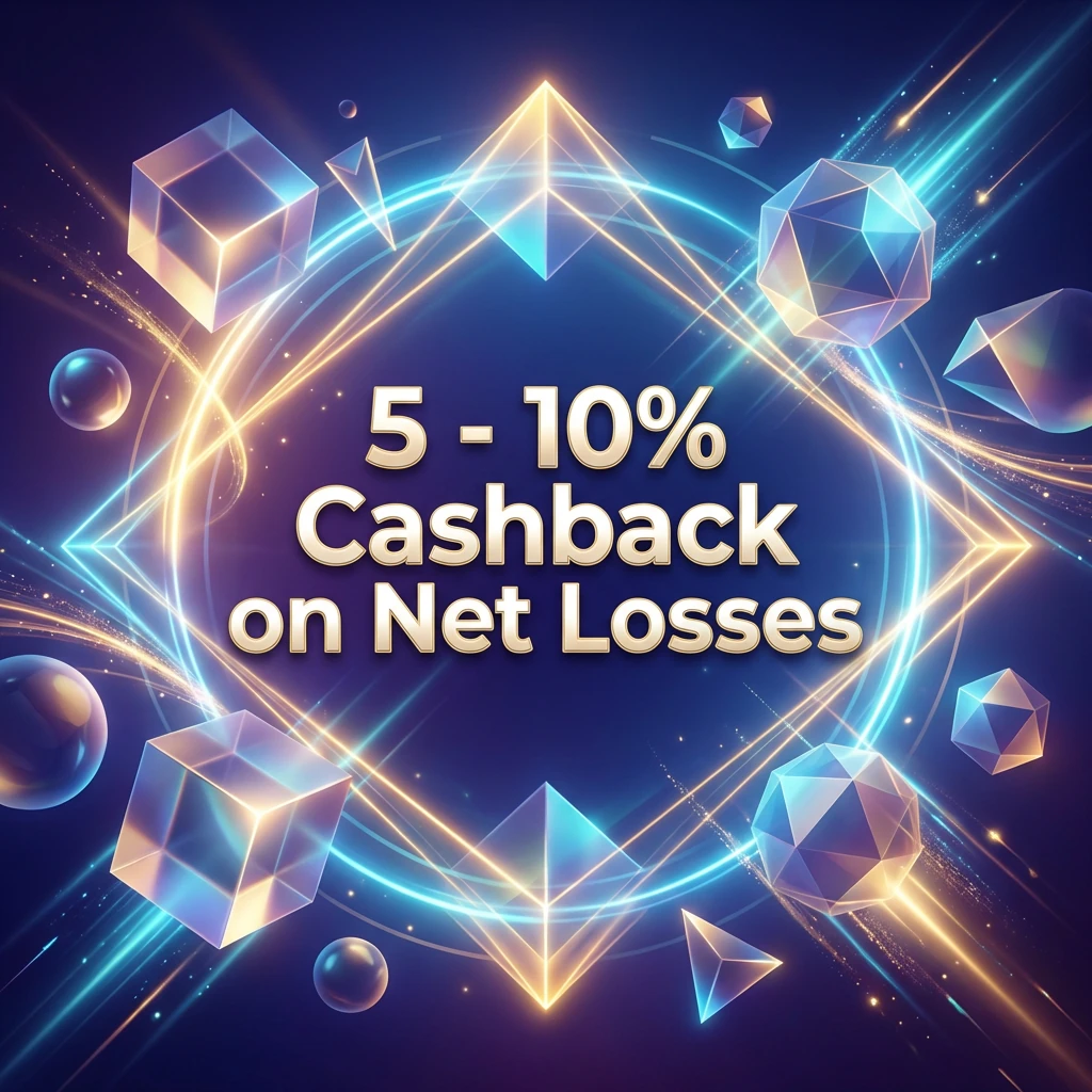 5 - 10% Cashback on Net Losses